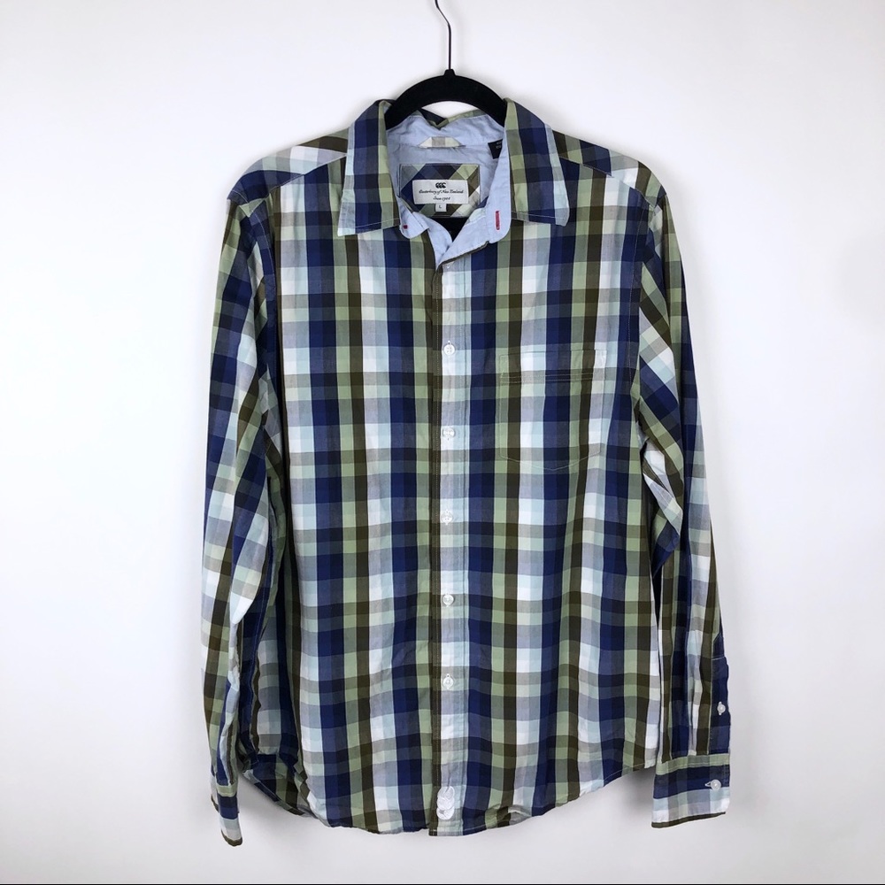 Canterbury of New Zealand Plaid Button Down Shirt
